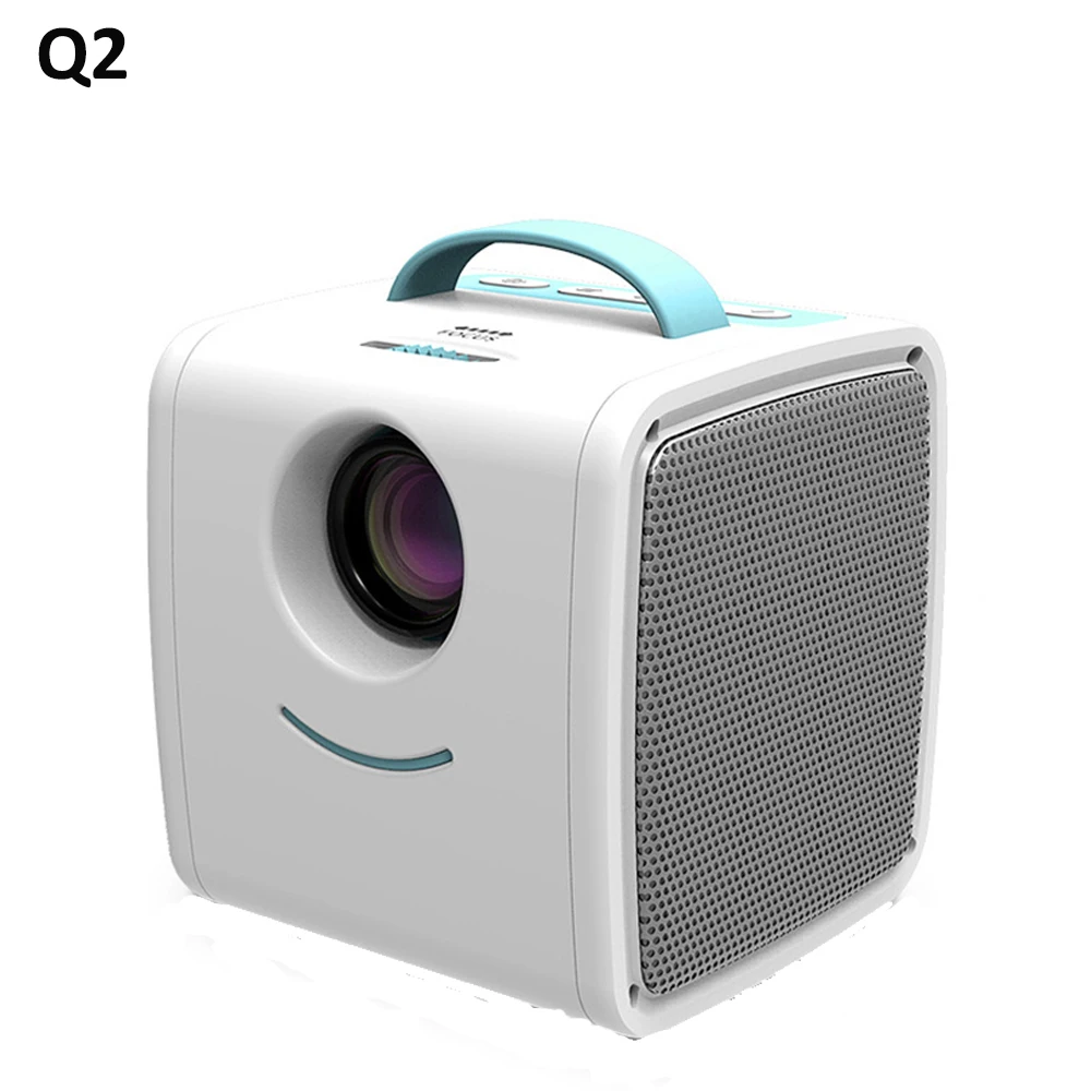Q2 Мини ЖК проектор округлый внешний вид детская игрушка портативный 1080p детское