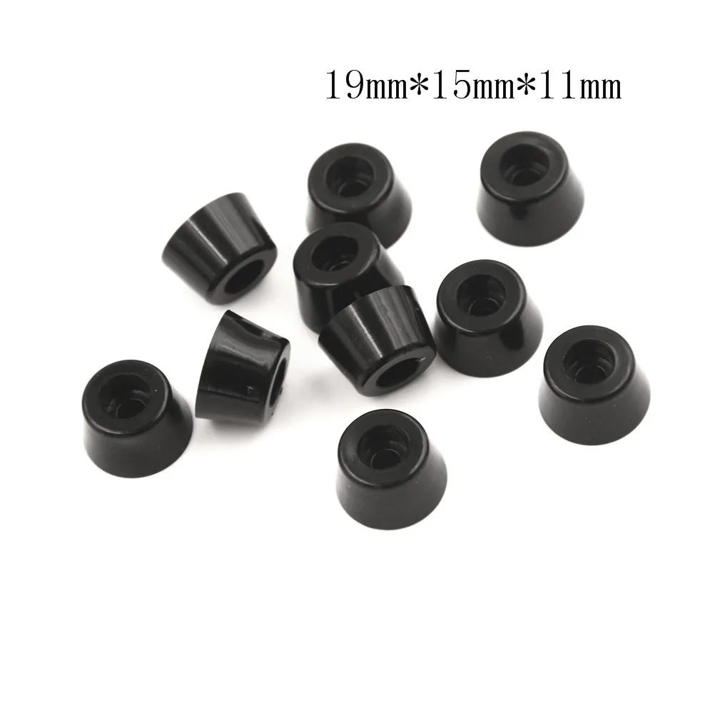 

10pc Black Anti slip furniture legs Feet Speaker Cabinet bed Table Box Conical rubber shock pad floor protector Furniture Part