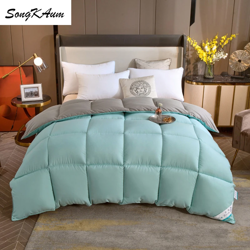 SongKAum новый стиль 95% белый гусиный/утиный пух пододеяльники высокое качество