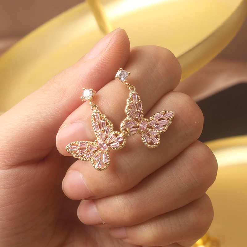 Блестящий Нью Йорк (New Аксессуары Пирсинг бабочки серьги гвоздики для женщин