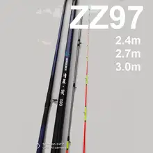 ZZ97 오프 쇼어 래프트 및 캐스팅 낚싯대, 유리 섬유, 세미 티타늄 팁, 0.7mm, 0.35mm, 2.4m, 2.7m, 3.0m, 3m, 총 2 개 팁
