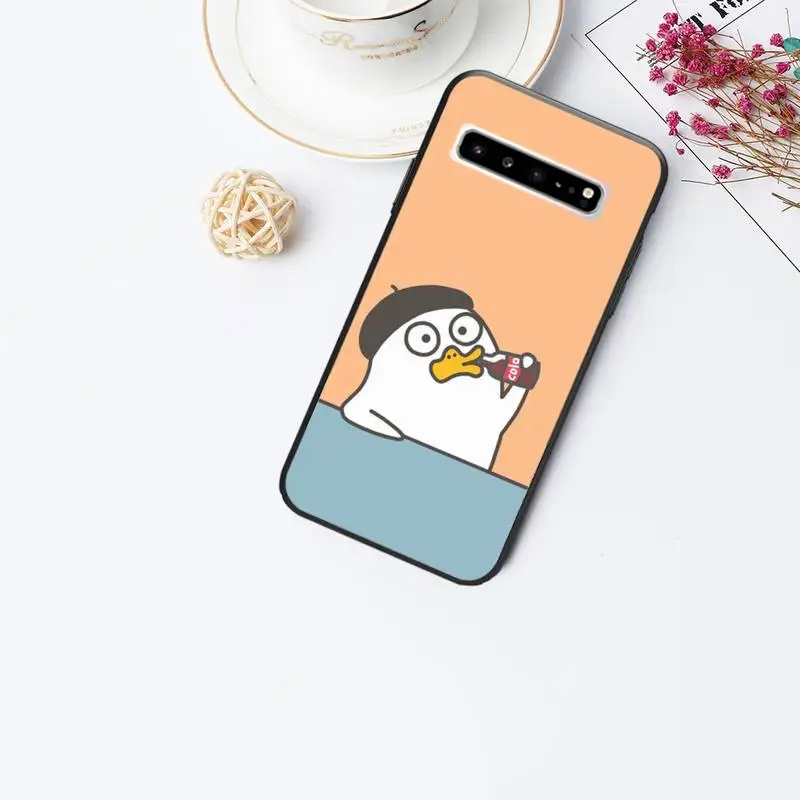 

Korean cute cartoon duck animal Phone Case case coque samsung galaxy S7 S8 S9 S10e S20 PLUS Note 10 Pro PLUS LITE NOTE 20 UITRA