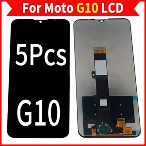 5pcslot for moto g10 xt2127 24 lcd screen display with touch digitizer assembly g10 power 2021 mobile phone parts free global shipping