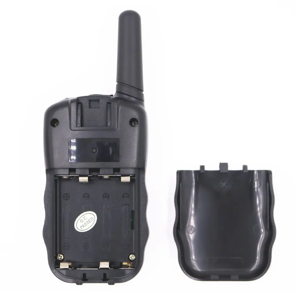 t388 uhf two way radio portable handheld childrens walkie talkie with built in led torch mini toy gifts for kids boy girls free global shipping