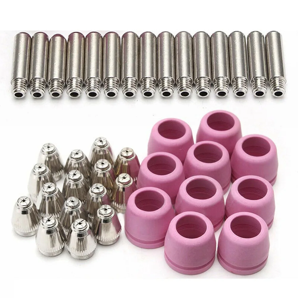 

44PCS/Set Air Plasma Cutter Cutting Torch Consumables WSD60 SG55 AG60 Pkg-44 Cut40 Cut50