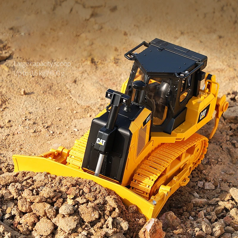HUINA 25002 2 4G 1:24 Радиоуправляемый грузовик тяжелый бульдозер Гусеничный Трактор