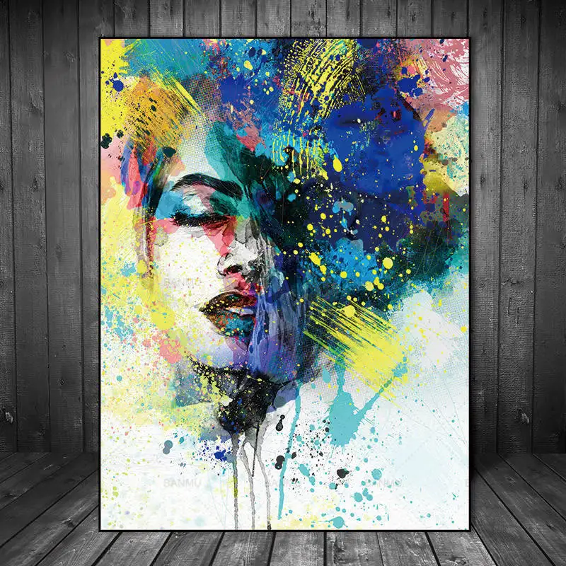

Wall poster painting Canvas Painting Pictures abstract painting art prints figures on canvas home decoration for living room