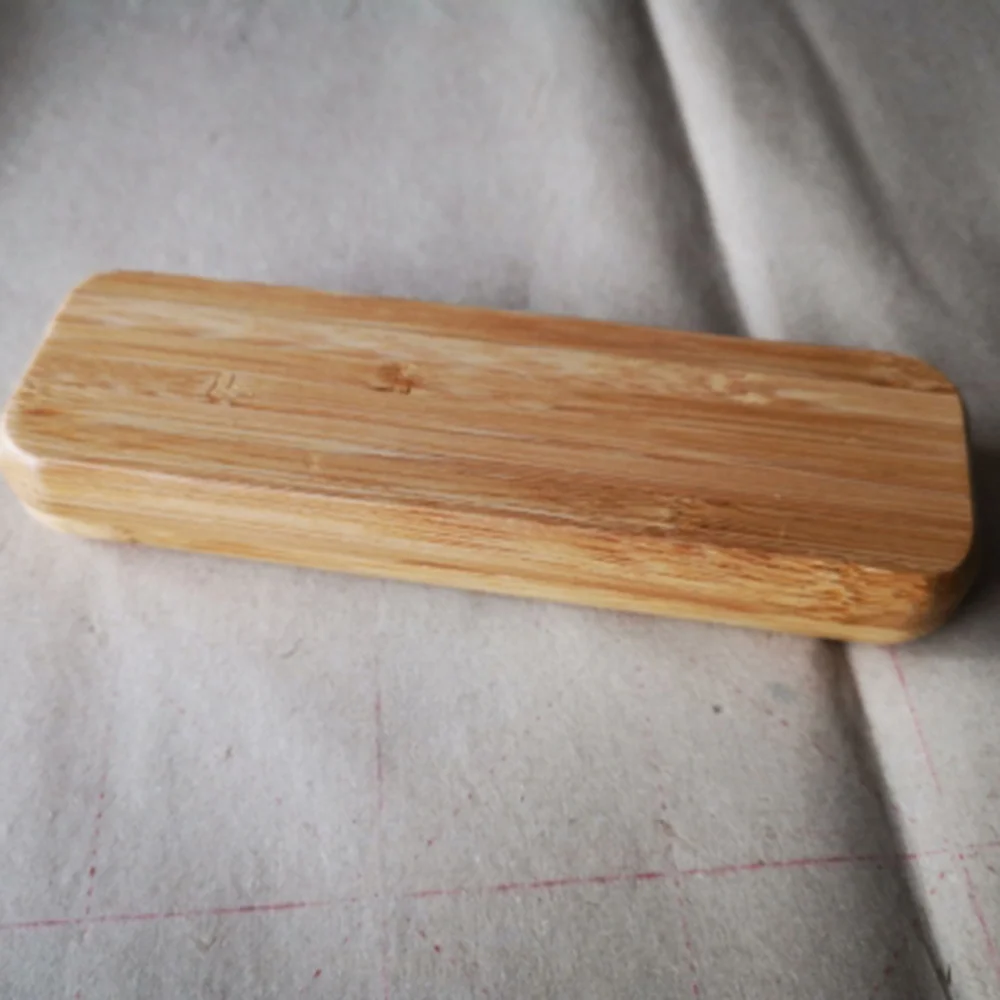 

Bamboo Pen Box with Two Pen Slot Bamboo Pencil Case Pen Case Supplies