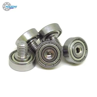 od 15 mm stainless steel screw bearings rollers with 696 bearing js69615 5c1l8m6 m6x15x5 mm furniture rail pulley wheels