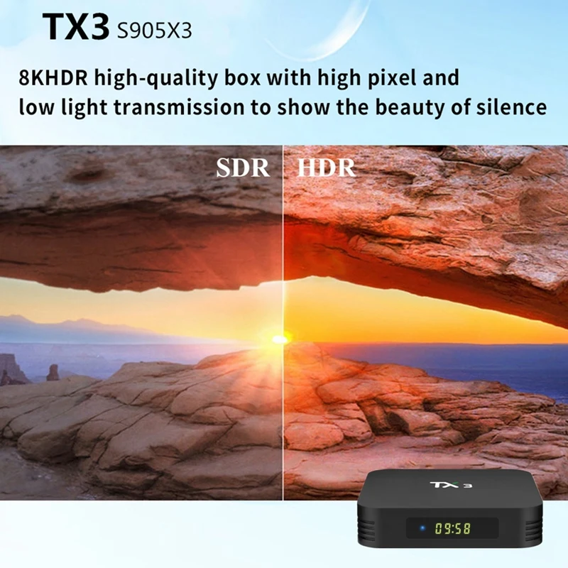 ТВ-приставка TX3 Android 9 0 S905X3 8K 2 + 16 ГБ 4/5 ГГц Wi-Fi | Электроника