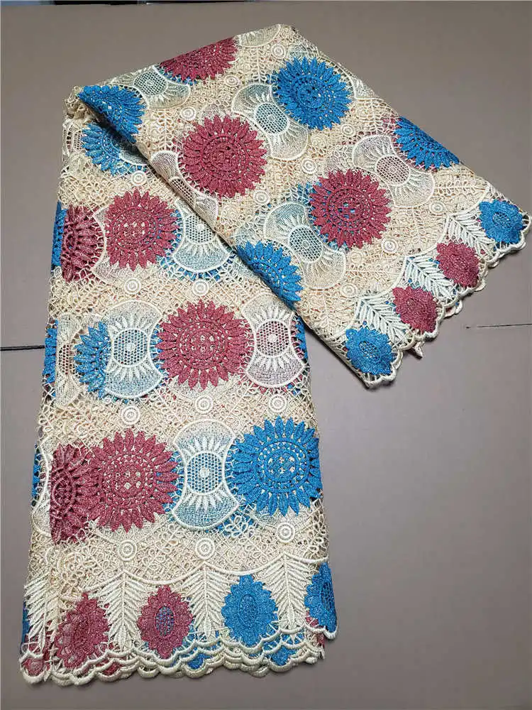 Factory Offers High Quality Latest African Guipure Cord lace With stones fabric for Party Dresses NX329 Baby Pink | Дом и сад