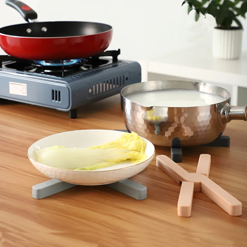 

Thickened Collapsible Silicone Table Mat Coaster Anti-skid Insulation Pad Home Kitchen Pot Mat Vegetable Mat Vegetable Place Mat