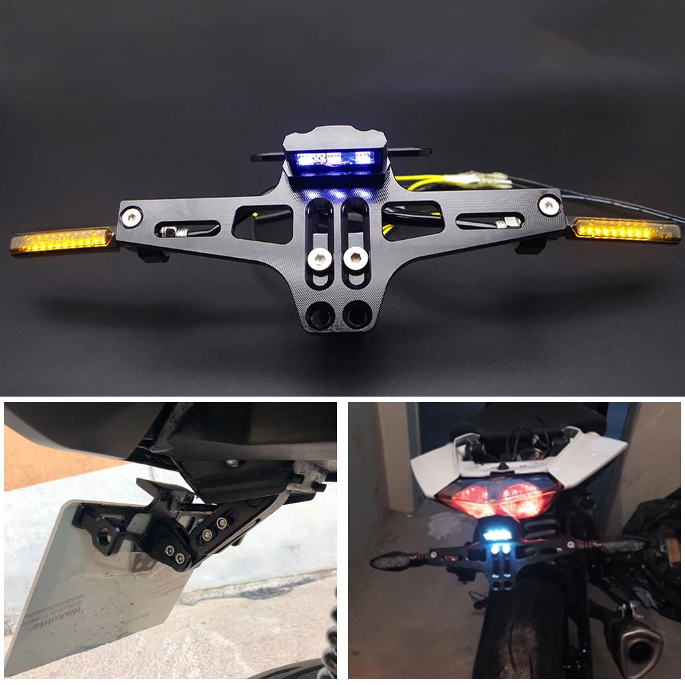 CNC Мотоцикл Алюминиевый номерной знак рамка для gsr 600 pulsar ns 200 cb 500f seta moto suzuki gixxer yamaha