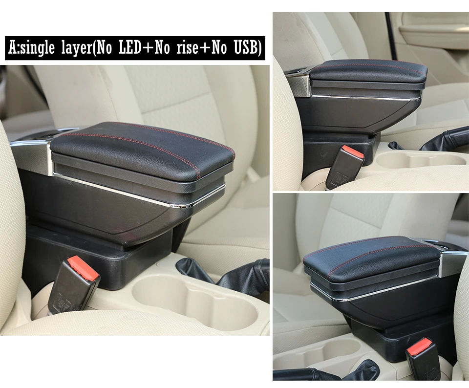 Для KIA Rio 3 2011- подлокотник коробка usb зарядка пепельница подстаканник вращающийся центральный центр консоль коробка для хранения