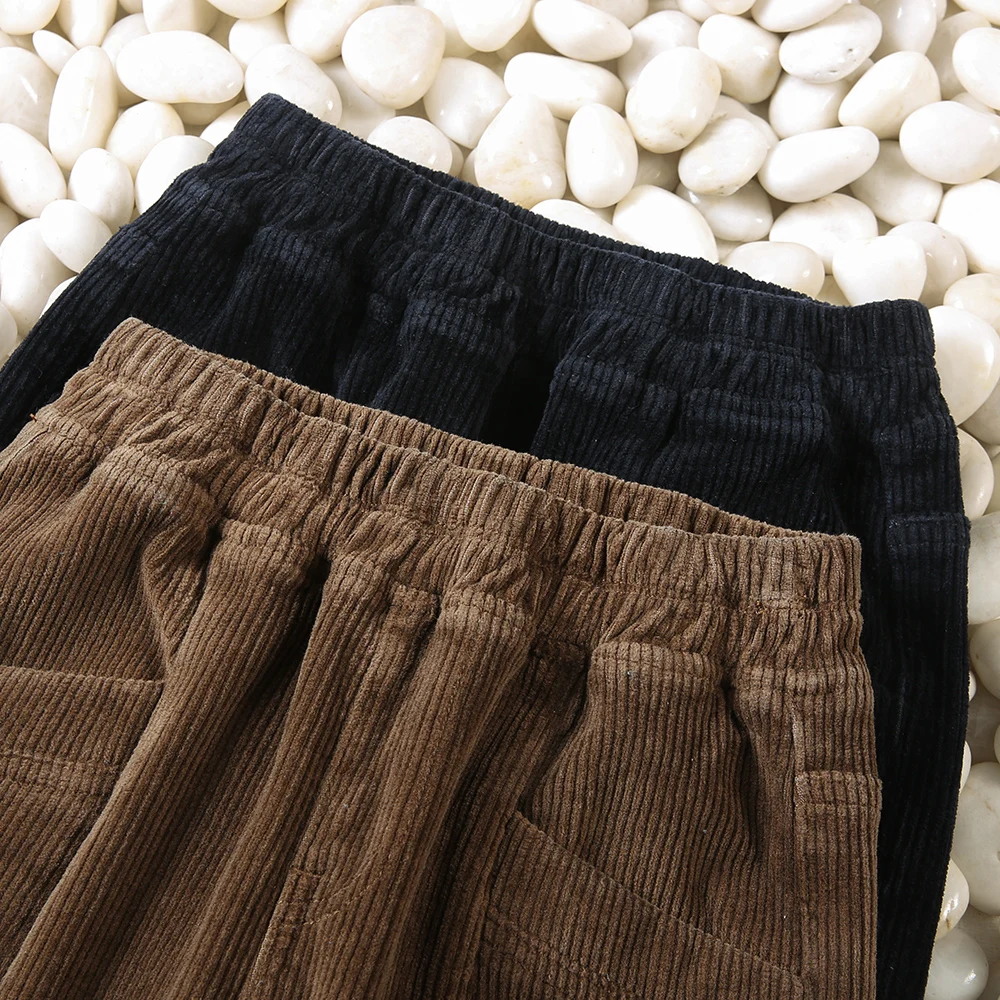 Winter Warm Harem Pants Women New Corduroy Casual High Waist Female Trousers Fleece Pantalones Thick Loose Woman Pants