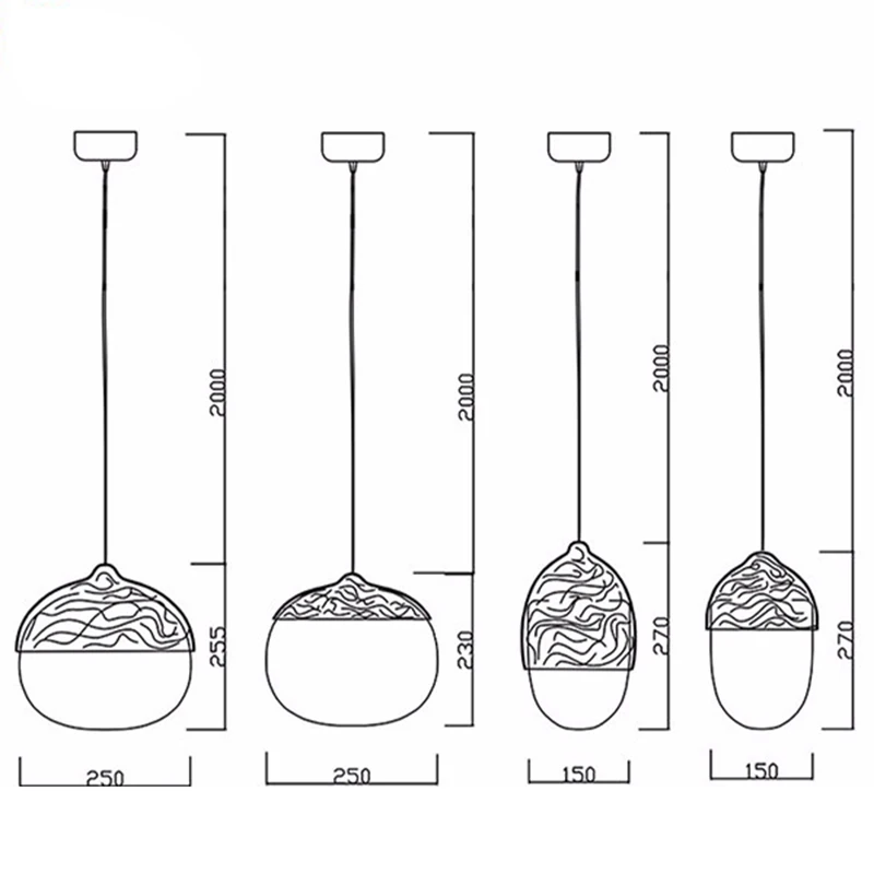 Современный минималистичный скандинавский индивидуальный стеклянный орех с