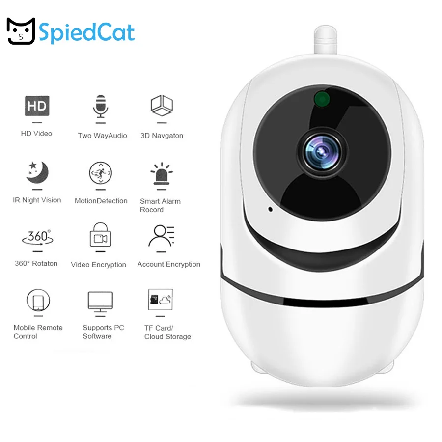 720P ночное видение облачная беспроводная Wifi IP интеллектуальная автоматическая