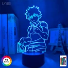 Аниме 3d светодиодный ночной Светильник мой герой Академии Аниме фигурки Katsuki Bakugo лампа для малыша детский подарок на день рождения Украшения в спальню Настольный светильник