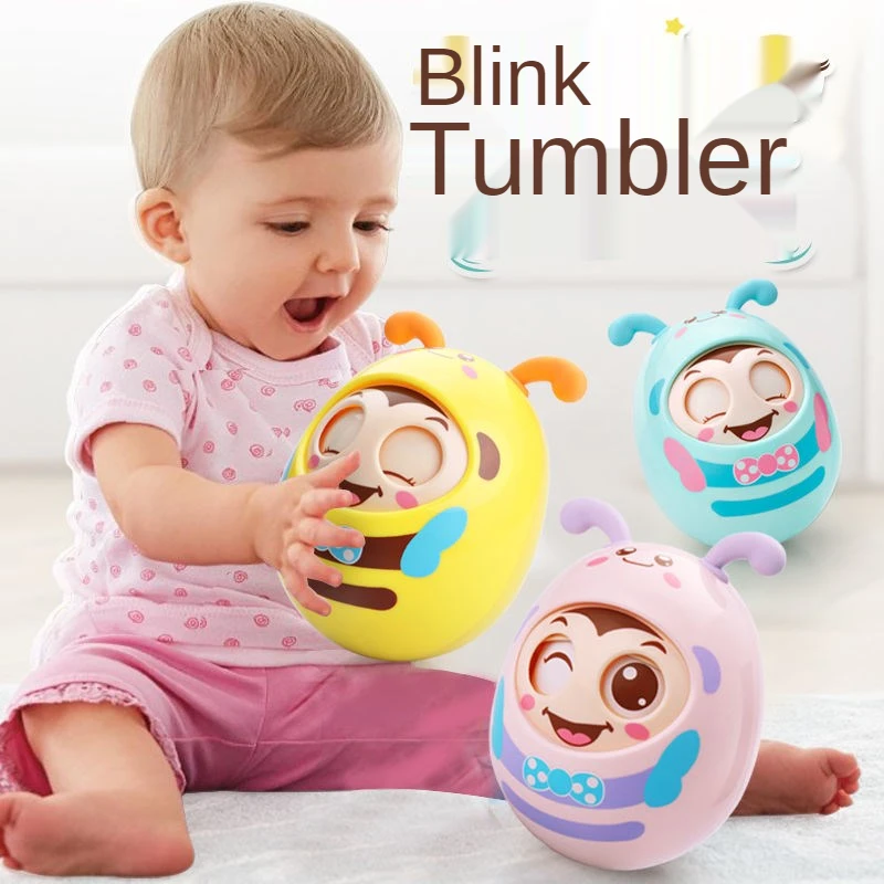 

Wholesale tumbler toy baby 3-6-9-12 months baby puzzle children kids 0-1 year old large bell tumbler tumblers Animals & Nature