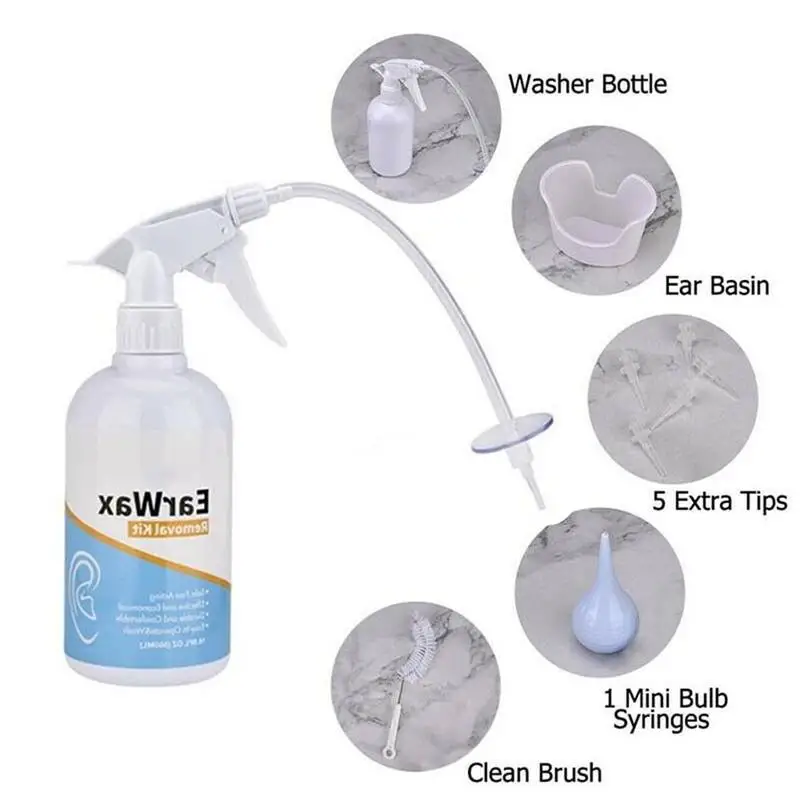 Набор для очистки ушей высокого качества ушной воск уход набор удаления шприцов