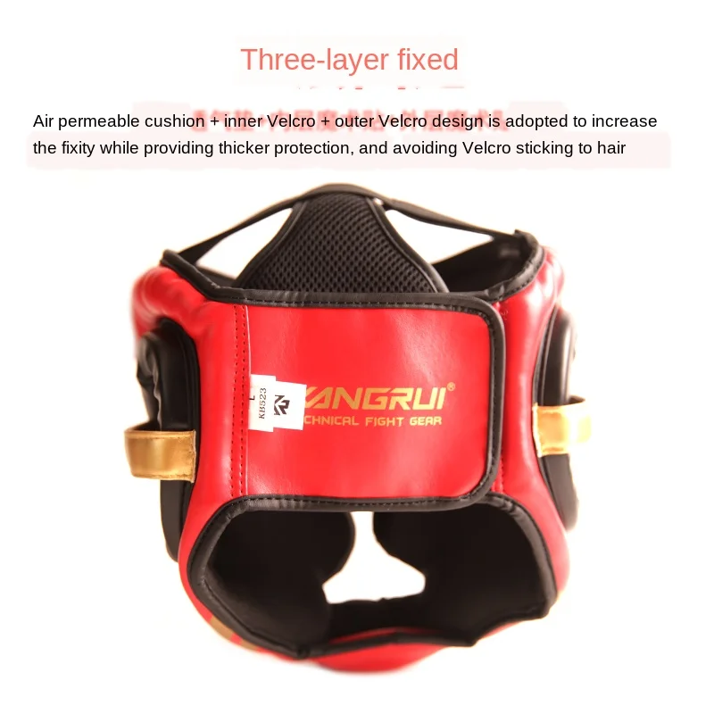 Детский шлем для взрослых MMA Sparring Muay Thai тренировочный головной убор занятий