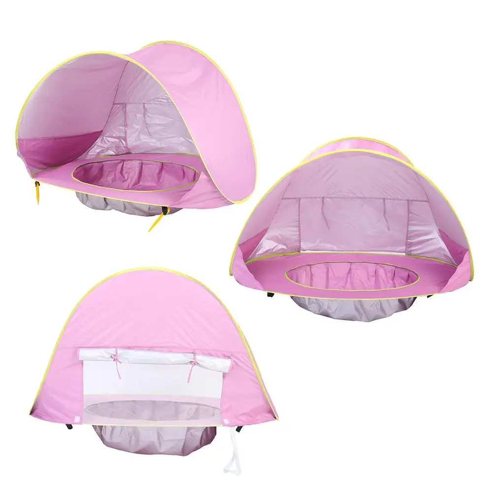 

Kids Baby Games Beach Tent Waterproof Children Portable Build Outdoor Sunscreen Swimming Pool Play House Tent Sunshelter Awning