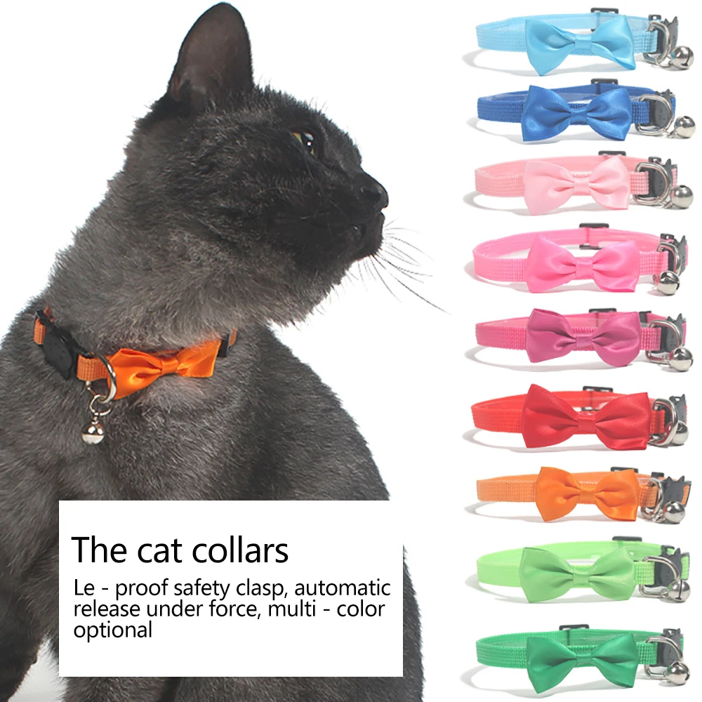 

1pcs Pet Collar Tie Adjustable Size Suitable For Cats And Small Dogs Pet Supplies Cat Tie Seat Belt Buckle Pet Accessories