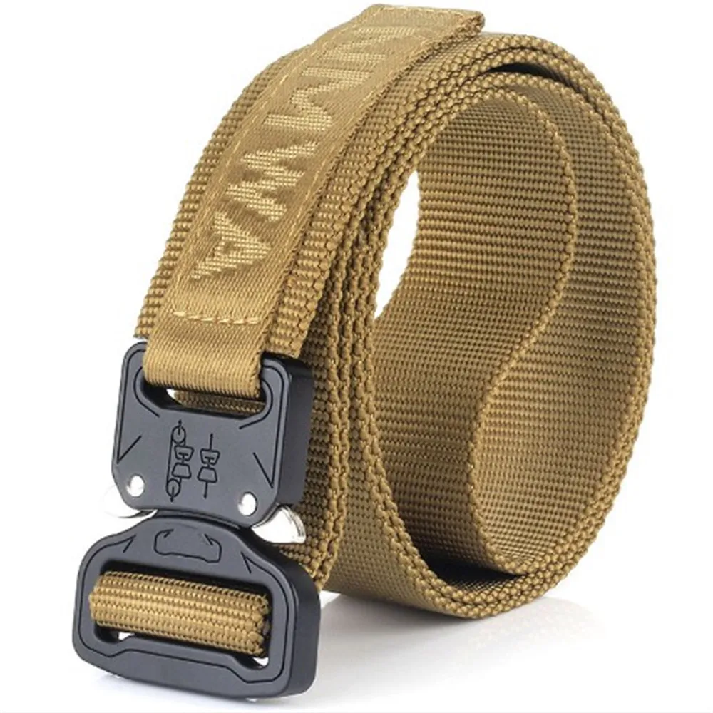 

New Nylon Belt Training Waist Band Quick Release Outdoor Military Training Waist With Fashion Jacquard For Women Men