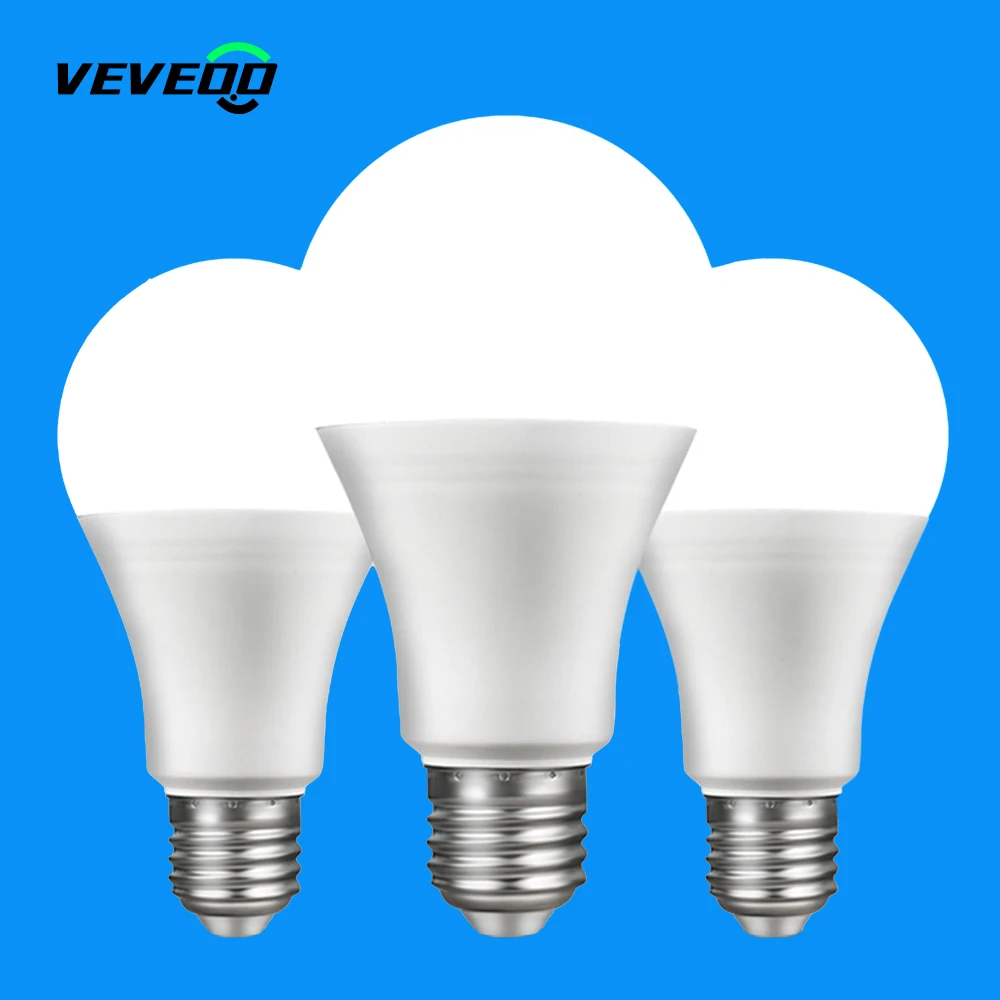 

Светодиодная лампа для внутреннего освещения, 3 Вт, 5 Вт, 7 Вт, 9 Вт, 12 Вт, 15 Вт, 18 Вт, E27 220 В, Холодный/теплый свет/естесветильник, лампочка высокой...