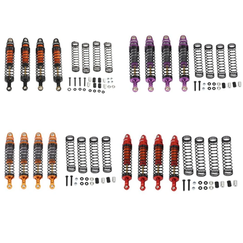 

4 шт. 105 мм Металлические Амортизаторы для 1/10 RC Crawler Axial Wraith RR10 SCX10 TRAXXAS TRX4 обновленные детали