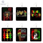 Деревянные серьги-подвески SOMESOOR Living Free-ish Black Изящные с 1865 года