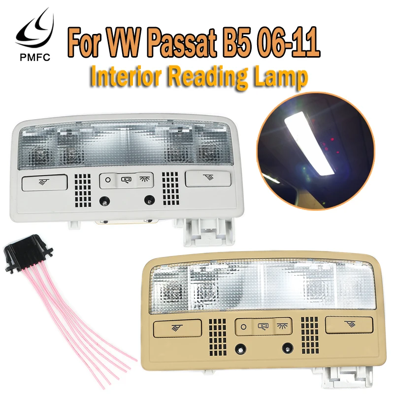 PMFC интерьера настольная лампа Серый цвет купольный светильник для VW Volkswagen Passat B5