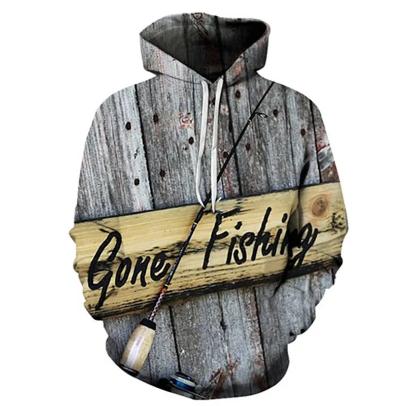 

2019 Pattern 3D Fishing Hoodies For Men/women Sweatshirts Fish Hooded Sweatshirt Novelty Hoodie Mens Pullover Hood Streetwear