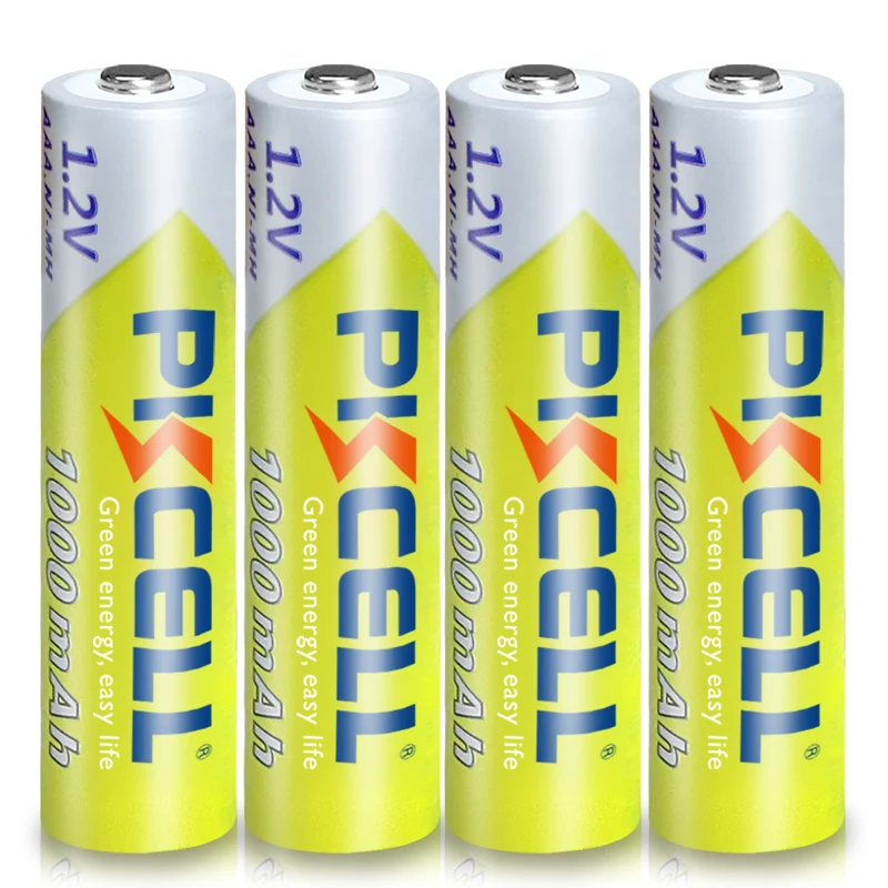 

Аккумуляторы PKCELL AAA, 1,2 в, Ni-MH, 1000 мА · ч, 3 а, с 2 держателями батарейки AAA/AA, 8 шт.