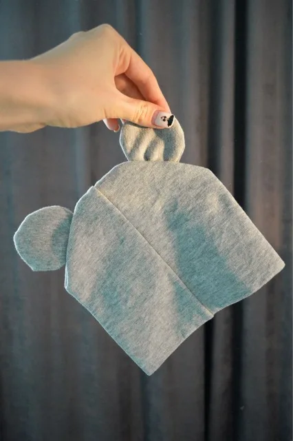 Шапка-ушанка для новорожденных на возраст от 6 месяцев до 1 года хлопковая |