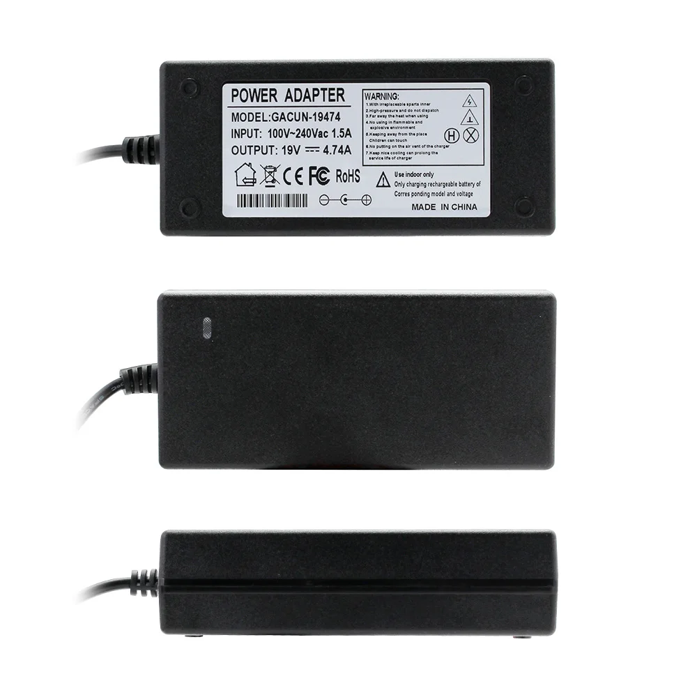 Универсальный адаптер для ноутбука зарядное устройство ноутбук AC DC 220V TO 19V 4.74A