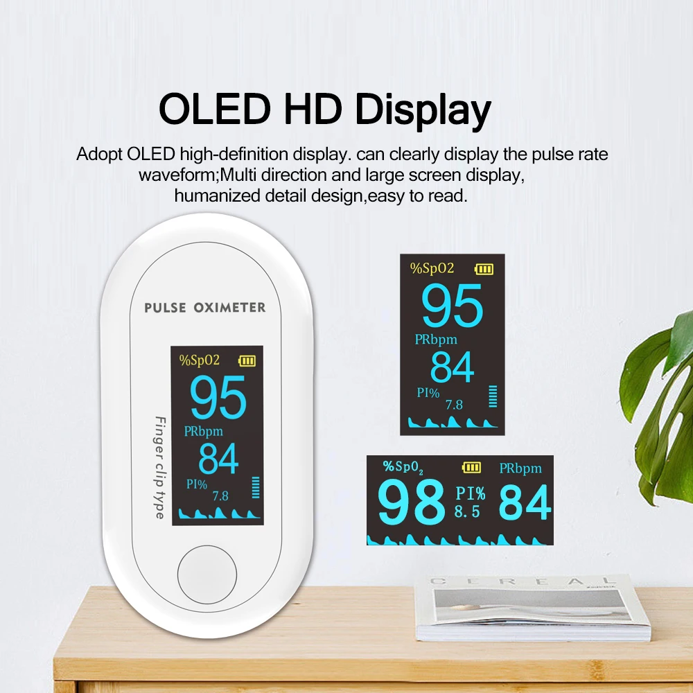 Пульсоксиметр на кончик пальца Яй прибор для измерения пульса и уровня кислорода