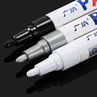 Белый водонепроницаемый резиновый маркер с перманентной краской, 3 цвета, ручка для протектора автомобильных шин, экологический фломастер для окраски шин, Прямая поставка