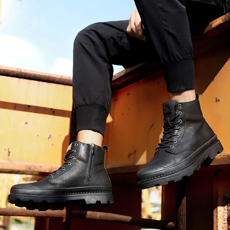 2019 модные зимние ботинки на меху для мужчин кроссовки мужская обувь повседневные