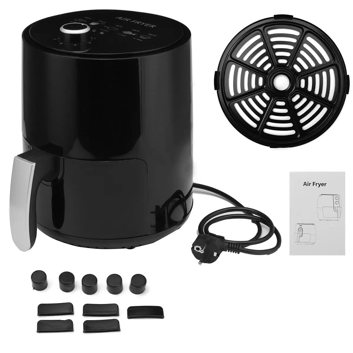 

3.2L Multifunction Air Fryer Chicken Oil free Air Fryer Health Fryer Pizza Cooker Touch LCD Non-stick Electric Deep Airfryer