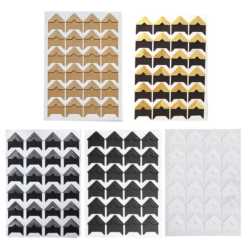 Сделай сам в винтажном стиле Уголок крафт бумага наклейки для фотоальбомов Ретро