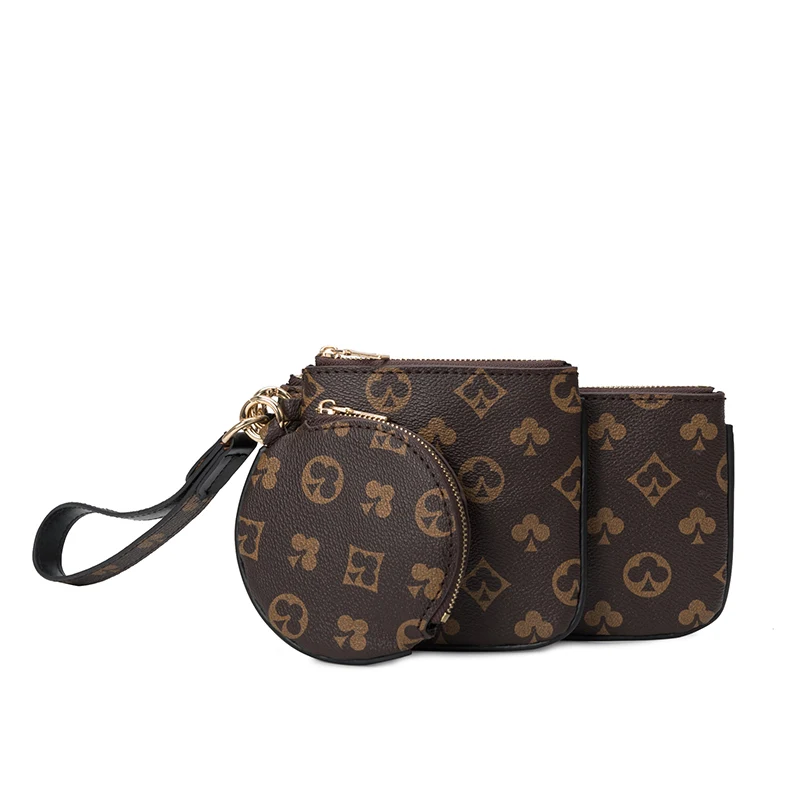 detachable womens clutch bags 2021 summer new three piece suit casual versatile fashion round bag accessories classic printing free global shipping