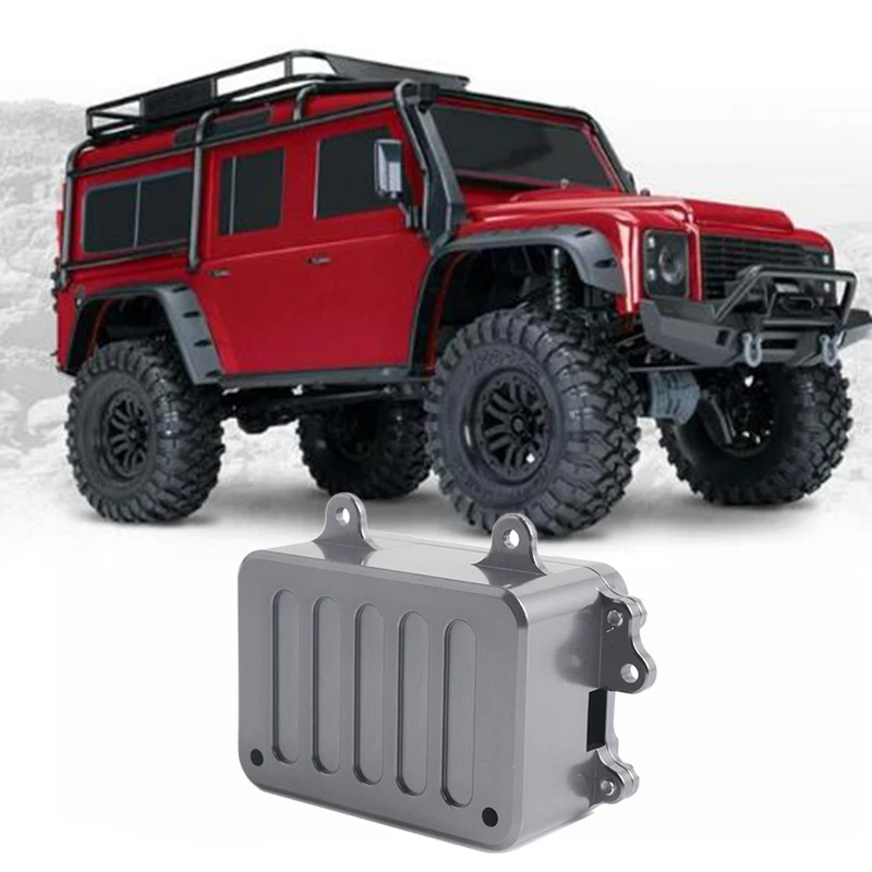Металлический приемник коробка Esc для 1/10 Rc Гусеничный автомобиль осевой Scx10 Rc4Wd D90