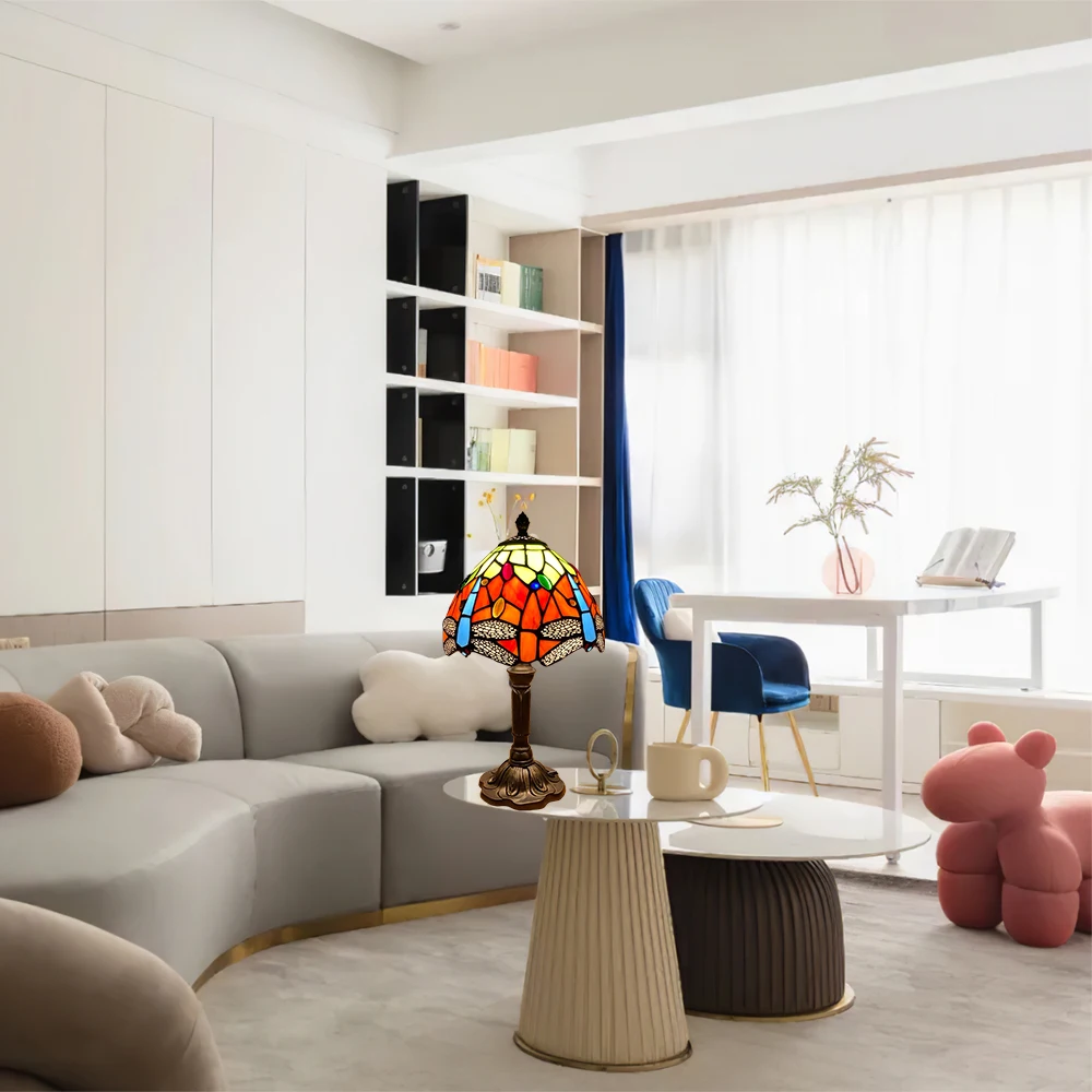 Настольная лампа Тиффани Art креативный прикроватный светильник в