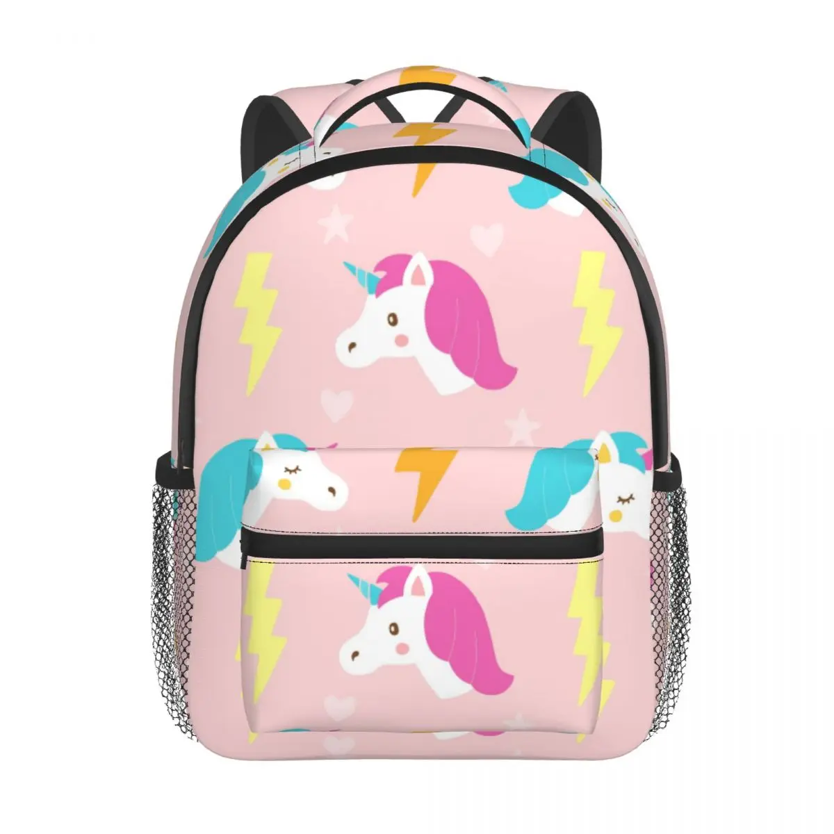 Hand Drawn Cute Unicorn With Lightning Pattern Baby Backpack Kindergarten Schoolbag Kids Children School Bag