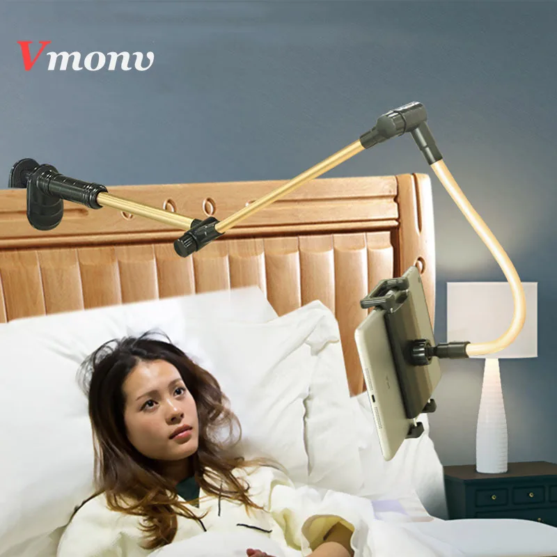 

Folding Tablet PC Stand 360 Rotation Strong Holder Support 4-14 inch Tablet Lazy People Table/Bed Bracket for iPad iPhone Kindle