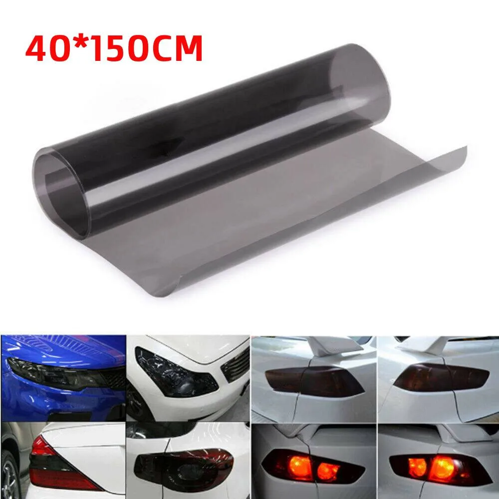 

Sticker Headlight Film 1 Roll Taillight 40cm X 150cm Black Smoke Trucks Boats Vinyl