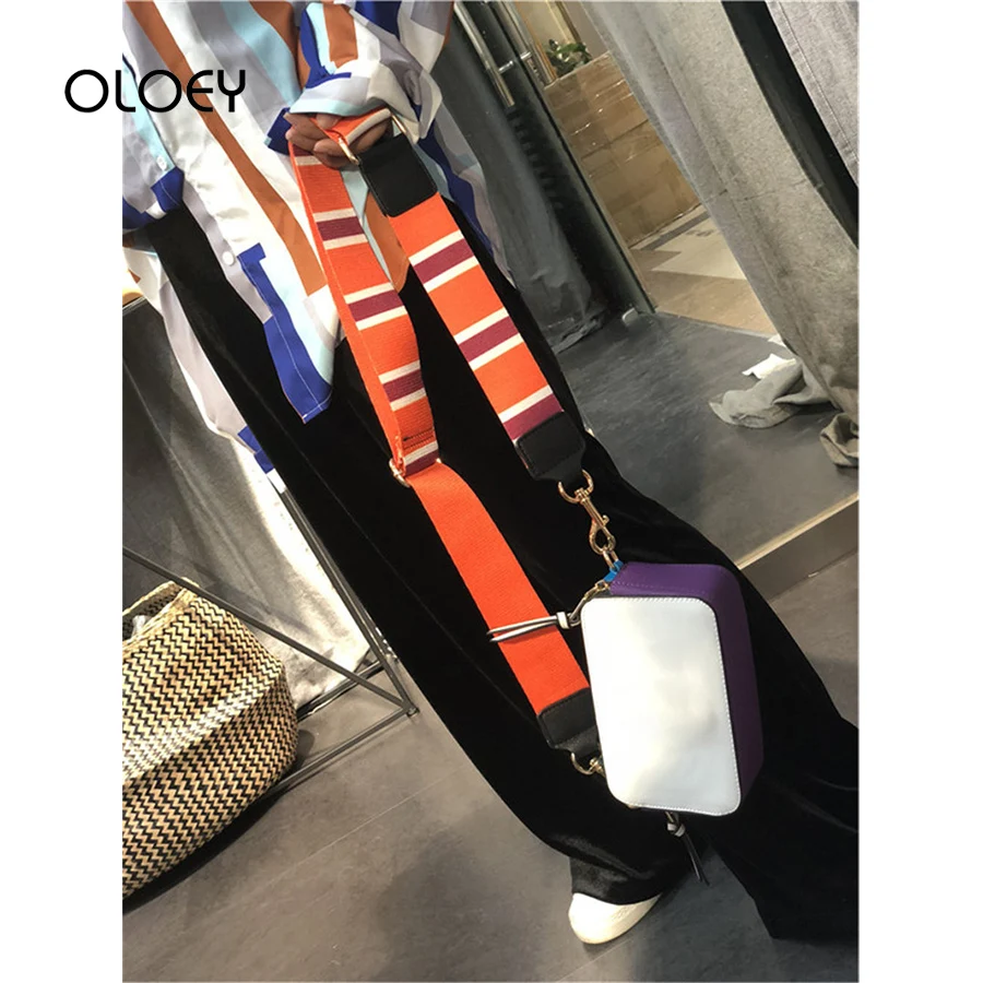 Аксессуары для женщин сумка на ремень фотоаппарата полосатый ремешок сменная