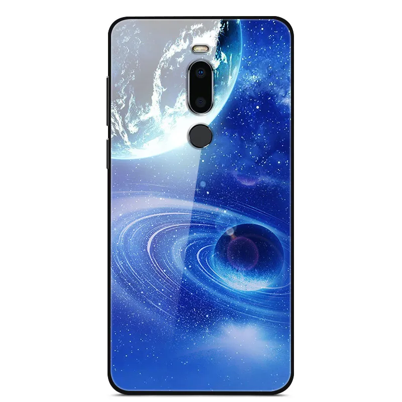 16 Чехол для Meizu M8, чехол из закаленного стекла «Планета космос», чехол из стекла для Meizu M8 M813H, чехол-бампер из ТПУ для Meizu M 8 M8 Shell - Цвет: 16