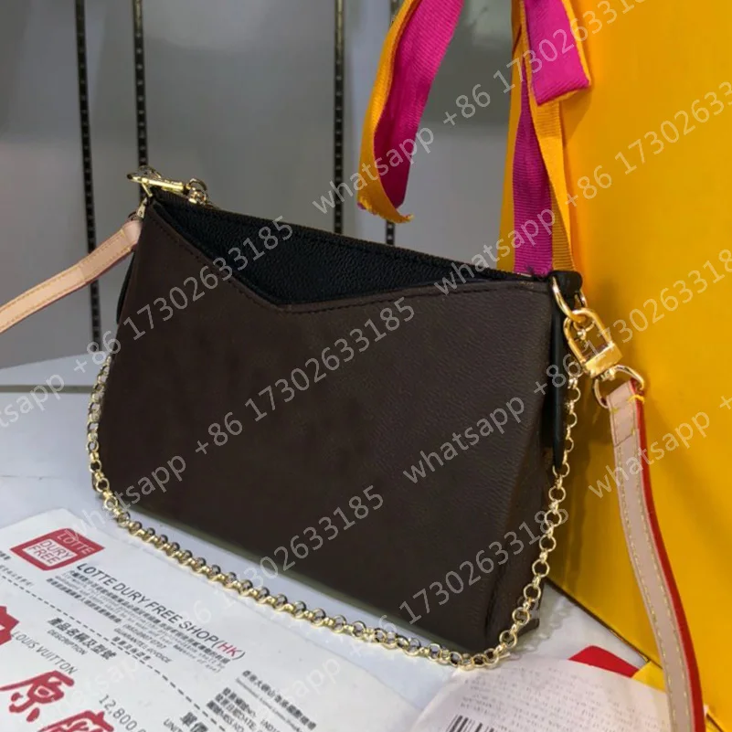 Beste 41638 Luxe Ontwerp Vrouwen Portemonnee Kleine Crossbody Riem Tas Echt Lederen Handtas Portemonnee Pallas Beauty Case Met Ketting Riem